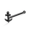 Anchor Shaped Silver Bone Nose Stud NSKD-850
